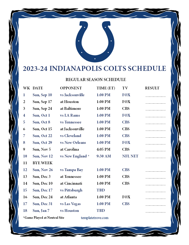 colts game on tv tonight