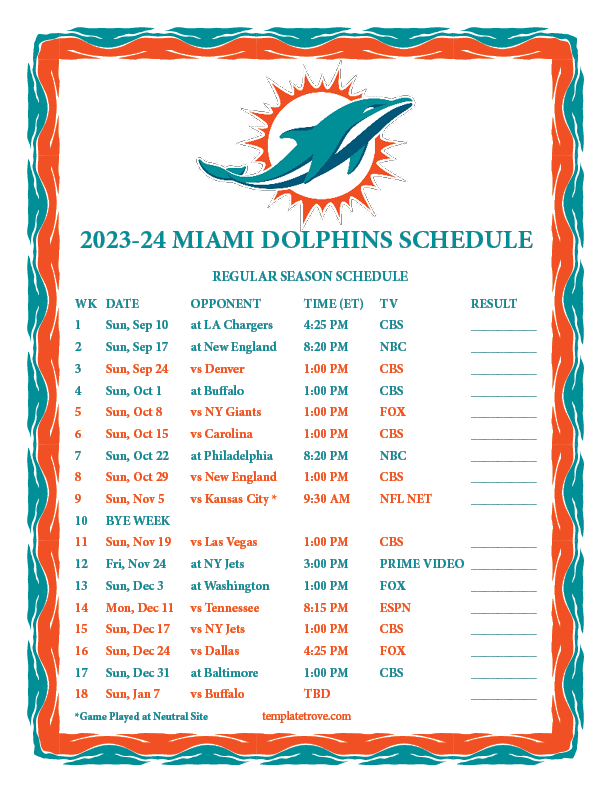 dolphin game on tv today