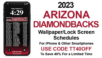 2023 Diamondbacks Wallpaper Lock Screen Schedules
