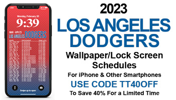 2023 Dodgers Wallpaper Lock Screen Schedule