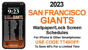 2023 Giants Wallpaper Lock Screen Schedule