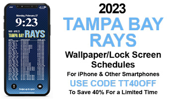 2023 Rays Wallpaper Lock Screen Schedule