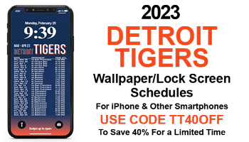 2023 Tigers Wallpaper Lock Screen Schedule