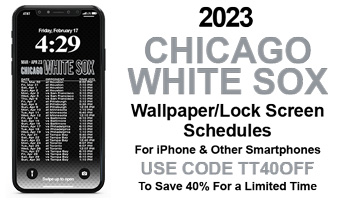 2023 White Sox Wallpaper Lock Screen Schedule