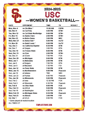 UConn Huskies Women's Basketball 2024-25 Printable Schedule - Central Times