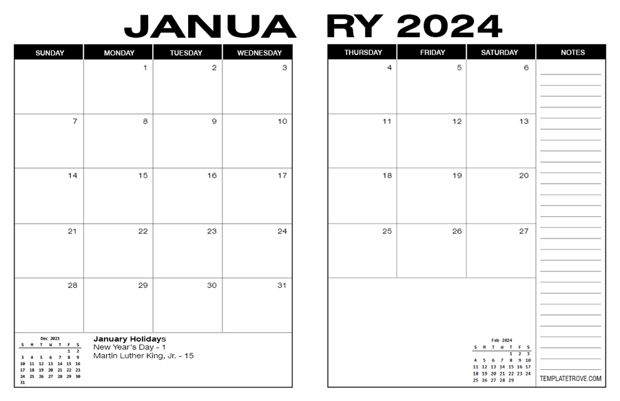 2024 Desk Calendar 900 