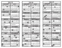 2015 2016 2017 3 Year Calendar