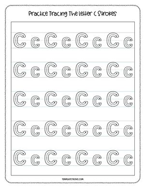 Alphabet Tracing Worksheet #1-3A