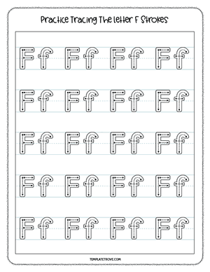 Alphabet Tracing Worksheet #2-3A