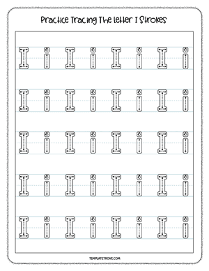 Alphabet Tracing Worksheet #3-3A