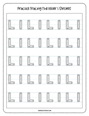 Alphabet Tracing Worksheet #4-3A