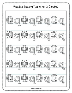 Alphabet Tracing Worksheet #6-2A