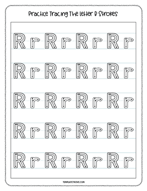 Alphabet Tracing Worksheet #6-3A