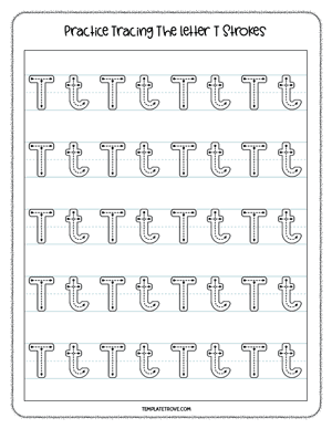 Alphabet Tracing Worksheet #7-2A