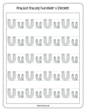 Alphabet Tracing Worksheet #7-3A