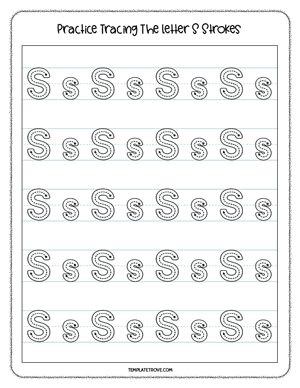 Alphabet Tracing Worksheet #7A