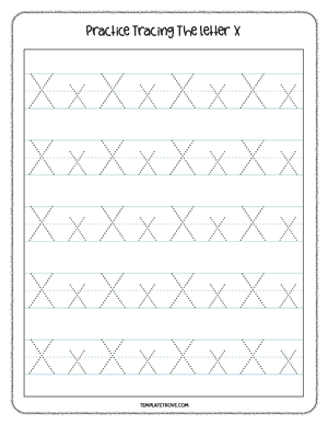 Alphabet Tracing Worksheet #8-3B