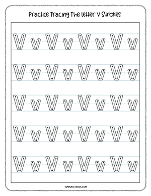 Alphabet Tracing Worksheet #8A