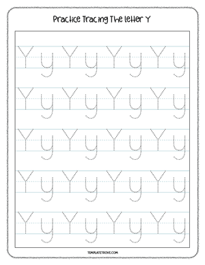 Alphabet Tracing Worksheet #9B