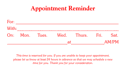 Appointment Card 1 - Red