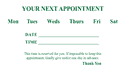 Appointment Card 4 - Green