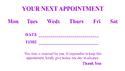 Appointment Card 4 - Purple