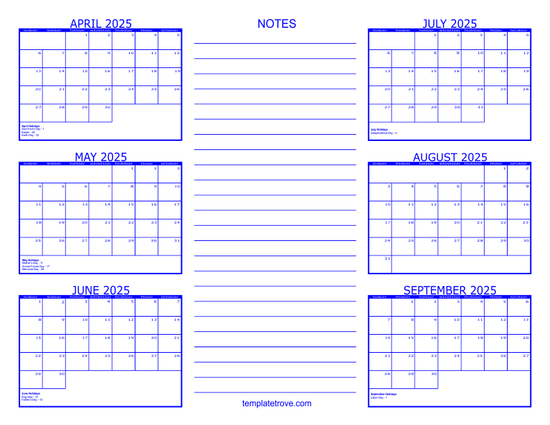 Blank 6 Month Calendar 2025 A Comprehensive Guide Design Printable Calendar 2025