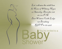 Baby Shower Invite 2 - Khaki