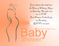 Baby Shower Invite - Peach