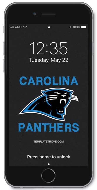 Carolina Panthers Lock Screen 2