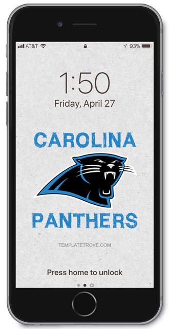 Carolina Panthers Lock Screen 3