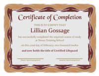 Certificate of Completion Template 1 C