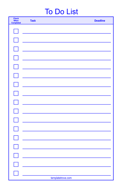 microsoft to do list print