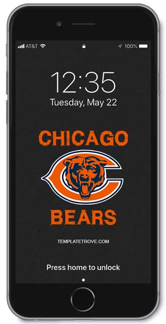 Chicago Bears Lock Screen 2