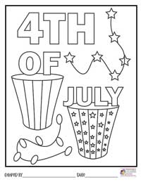 4th of July Coloring Pages 1 - Colored By