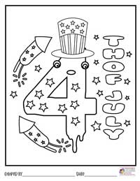 4th of July Coloring Pages 10 - Colored By