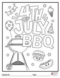 4th of July Coloring Pages 18 - Colored By