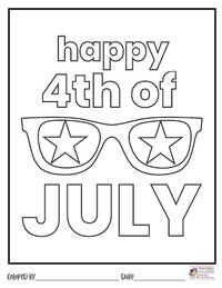 4th of July Coloring Pages 4 - Colored By