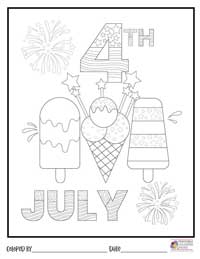 4th of July Coloring Pages 7 - Colored By