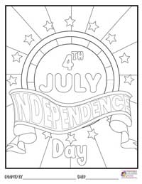4th of July Coloring Pages 8 - Colored By