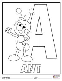 Alphabet Coloring Pages 1 - Colored By