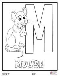 Alphabet Coloring Pages 13 - Colored By
