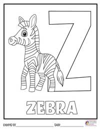 Alphabet Coloring Pages 26 - Colored By