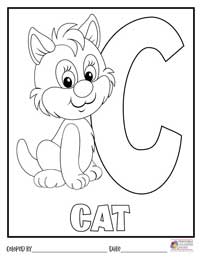 Alphabet Coloring Pages 3 - Colored By