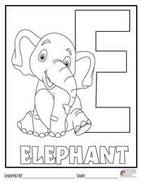 Alphabet Coloring Pages 5 - Colored By