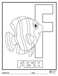 Alphabet Coloring Pages 6 - Colored By