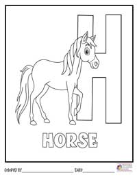 Alphabet Coloring Pages 8 - Colored By