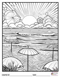 Beach Coloring Pages 10 - Colored By