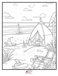 Beach Coloring Pages 11B