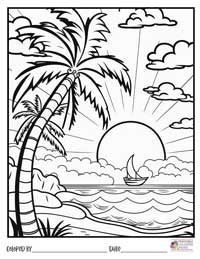 Beach Coloring Pages 17 - Colored By